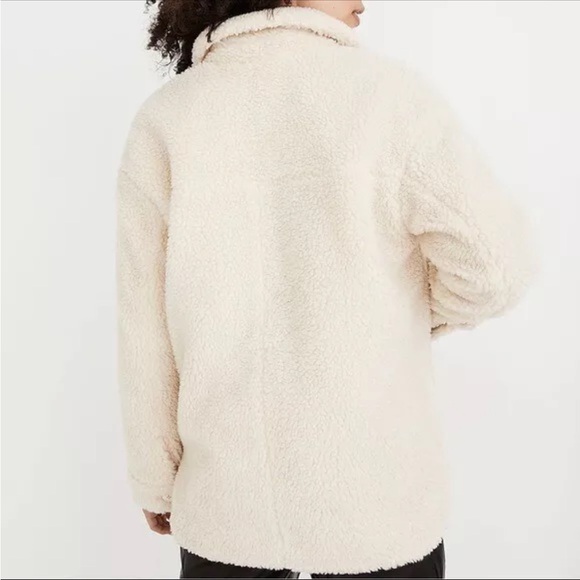 NEW Madewell Sherpa Walton Jacket, Medium Fleece - Picture 3 of 13